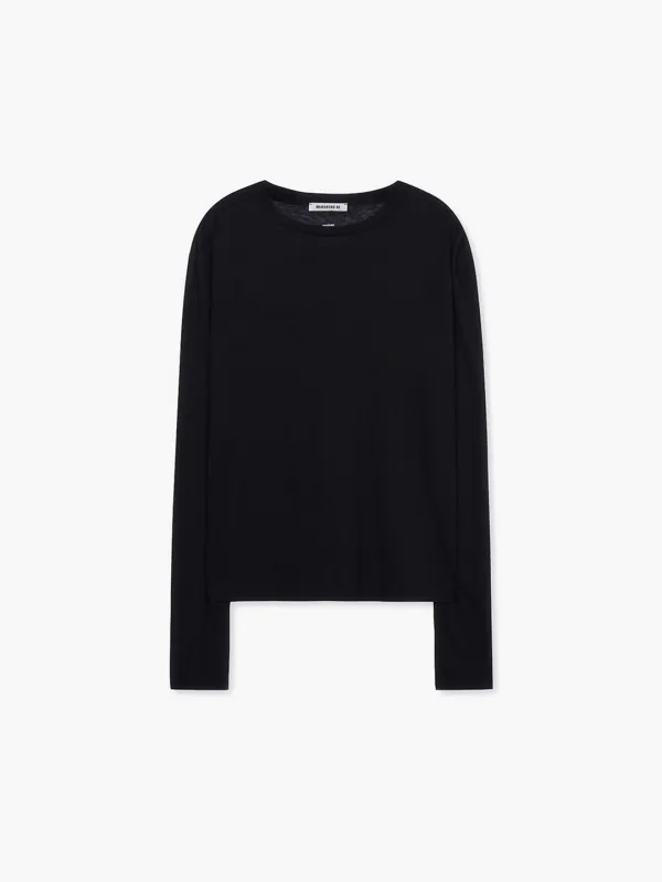 LOOSE LONG SLEEVE T-SHIRT_black