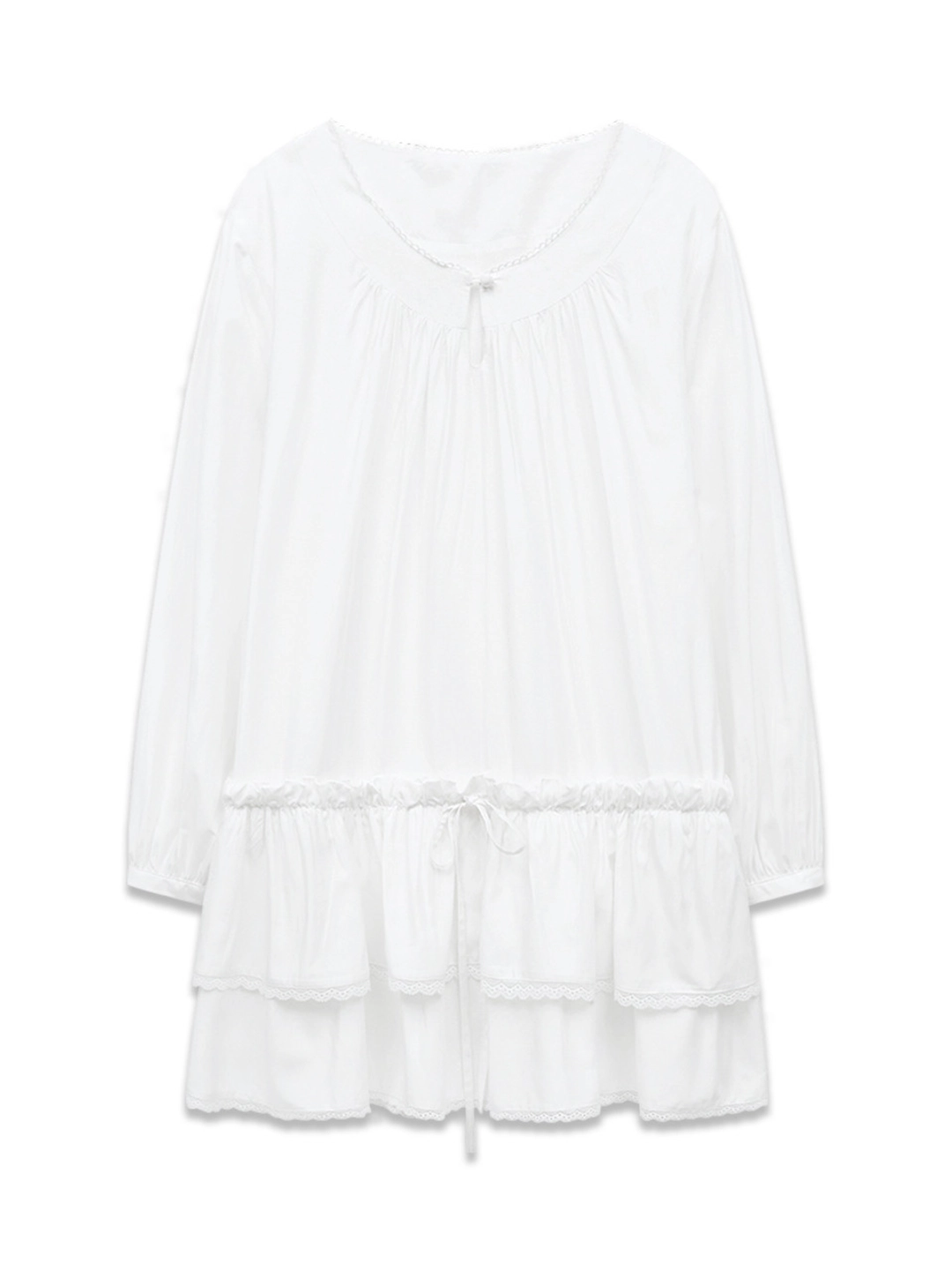 마가린핑거스 LACE CANCAN ONE-PIECE (WHITE) 상품 이미지 1