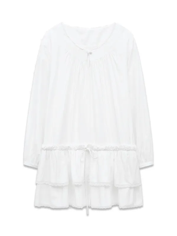 LACE CANCAN ONE-PIECE (WHITE)