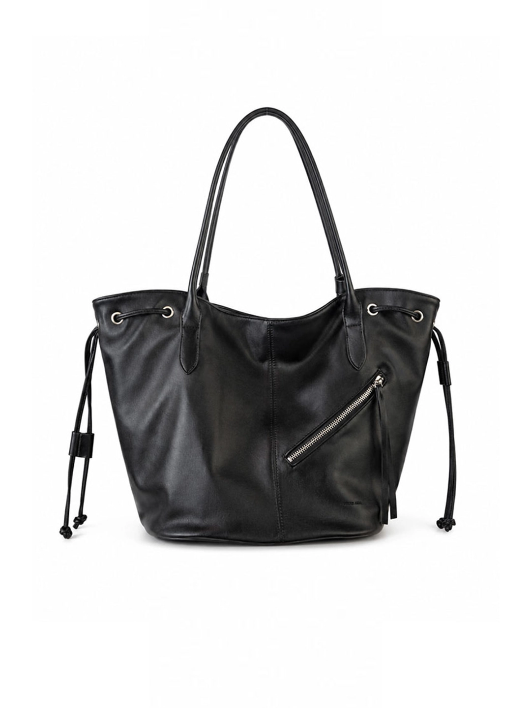 데누 Magrini Long Handdle Shopper Bag [Black] 상품 이미지 1