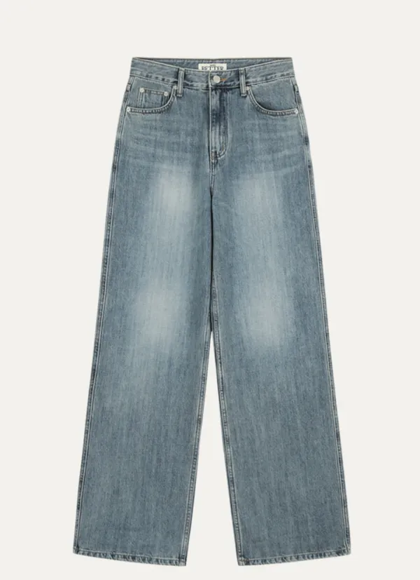 Vintage loose fit denim pants [KNSS04PT04]_Dark Blue