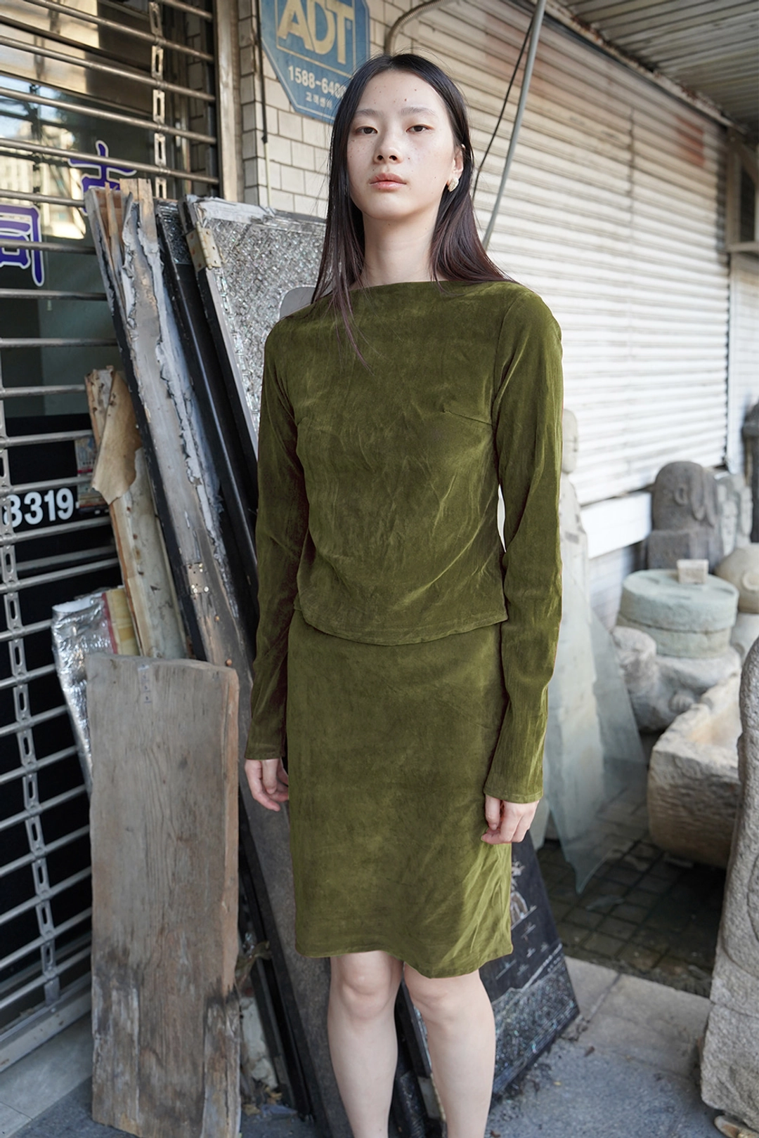 누아누 Camosa Skirt_Moss 상품 이미지 3