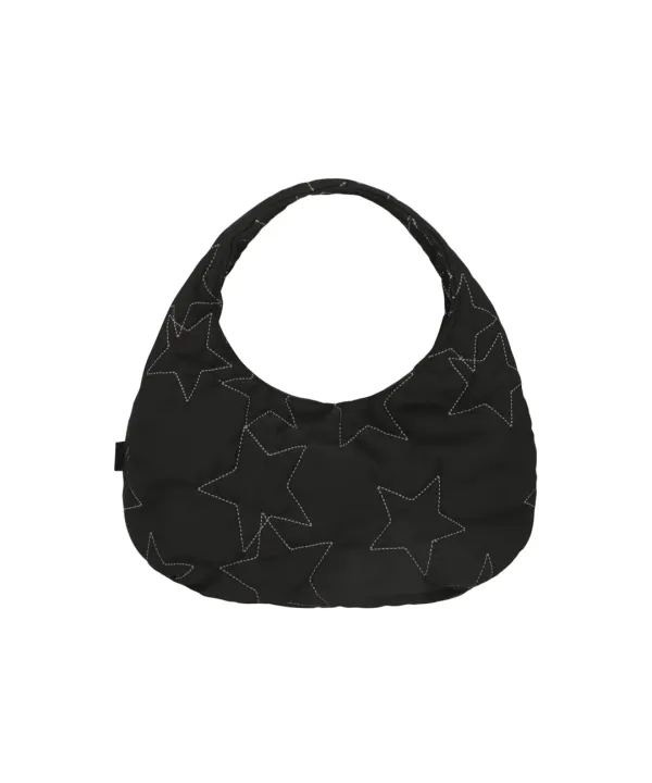 Starquilt padded Hobo Bag / Black