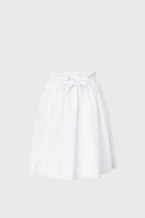 Part.6 Waist strap skirt (white/sky blue)