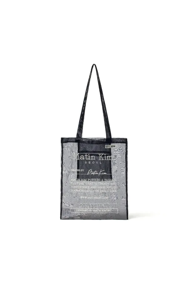 ORGANZA ECOBAG IN BLACK
