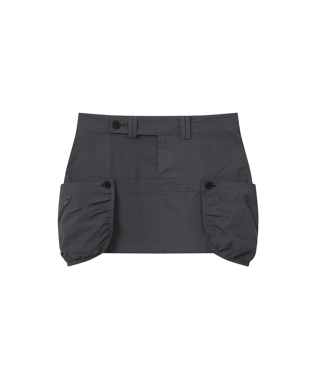 미세키서울 [레이 PICK] Shirring pocket mini skirt CHARCOAL 상품 이미지 1