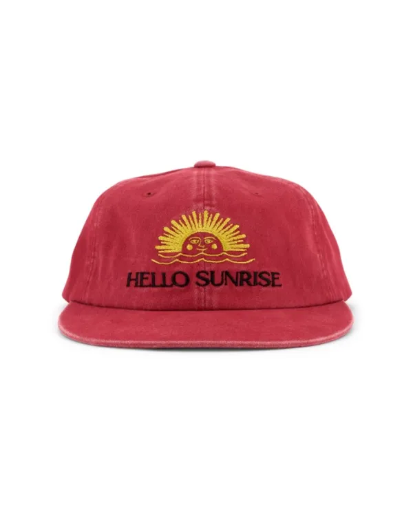 Washed Two Tone Logo 6Panel Cap_VTG Red