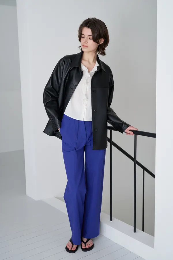 french leather jacket_black