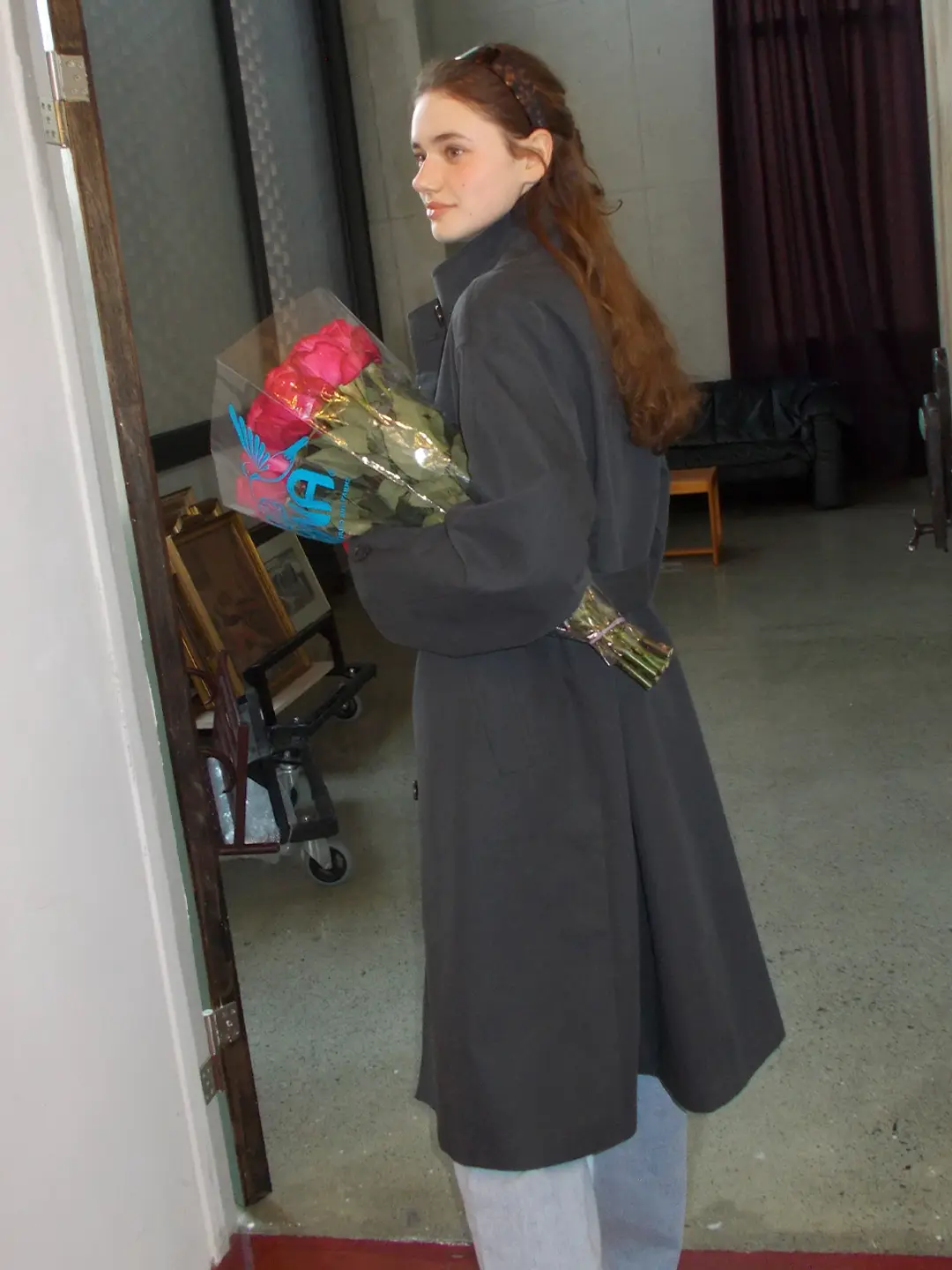 쏘이르 HIGH NECK TRENCH COAT - CHARCOAL 상품 이미지 2