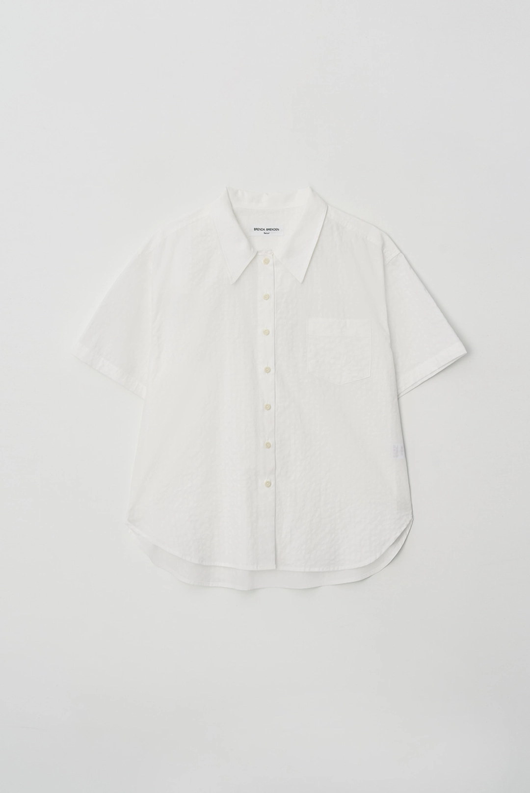 브렌다 브렌든 stan half shirts - white 상품 이미지 1