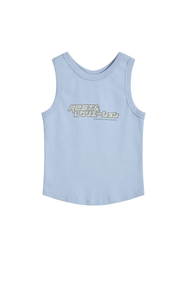 ANIME LOGO SLEEVELESS - BLUE