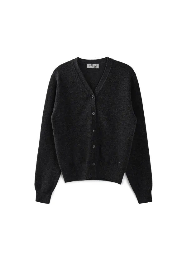 Mused Cashmere V-Neck Cardigan - Grey