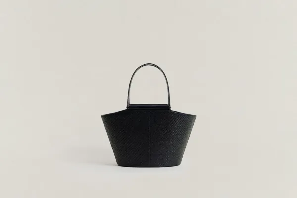 SAC ÉTIRÉ RATTAN SMALL BLACK