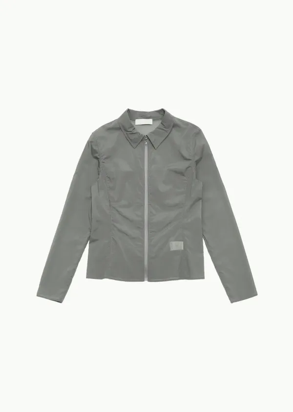 REVERSIBLE STRETCH ZIP UP SHIRTS (2COLORS)
