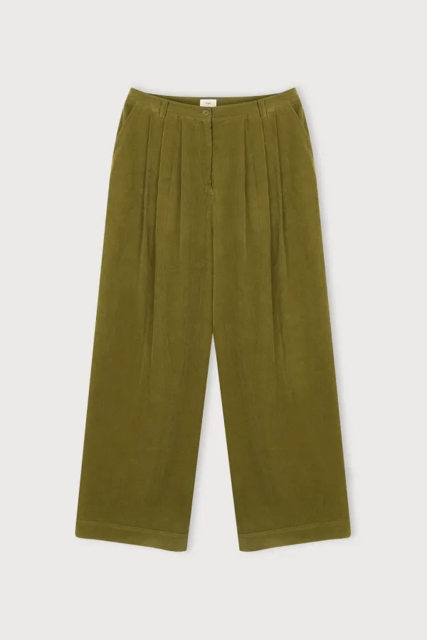 FINE CORD WIDE PANTS