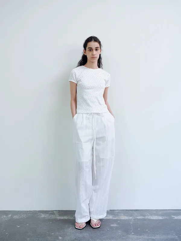 TIR FLORAL LACE T-SHIRT_WHITE