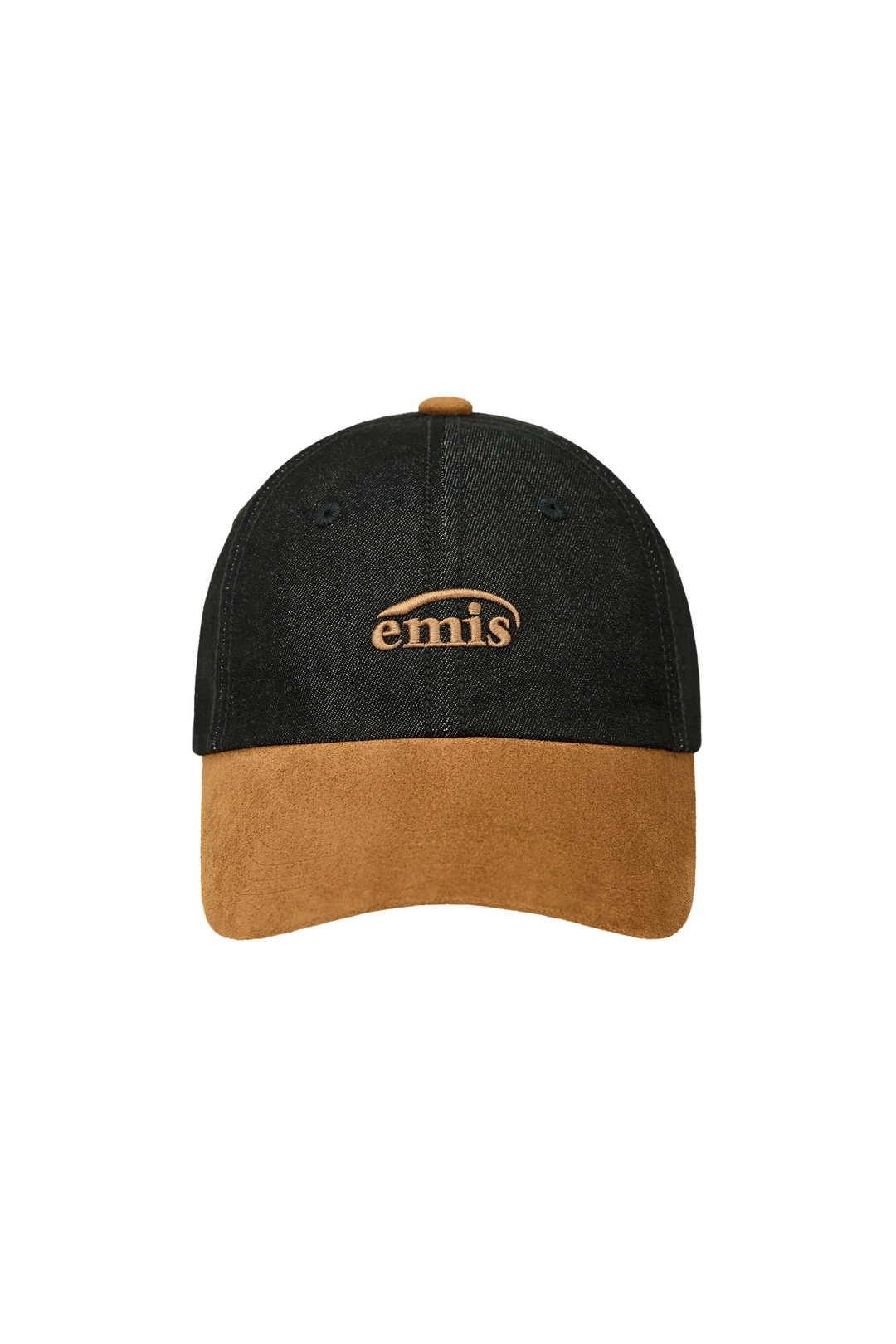 이미스 SMALL LOGO SUEDE BRIM BALL CAP-BLACK 상품 이미지 1