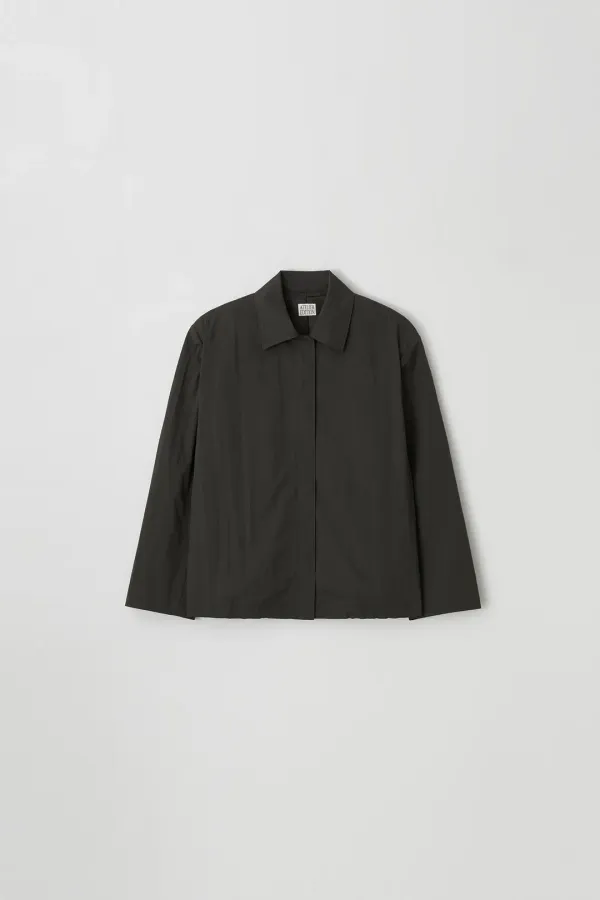 Hidden Button Jacket (charcoal)