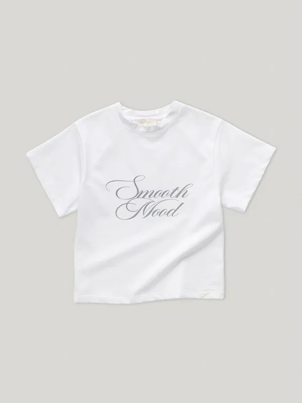 Flow Script Logo Tee Ivory (4th)