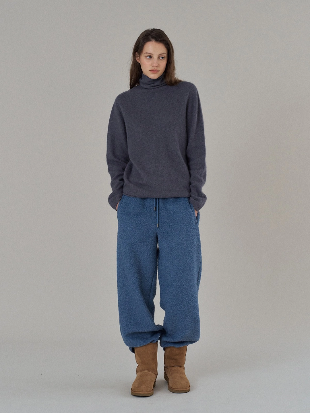 더릴 Boucle Jogger Pants_Blue 상품 이미지 1