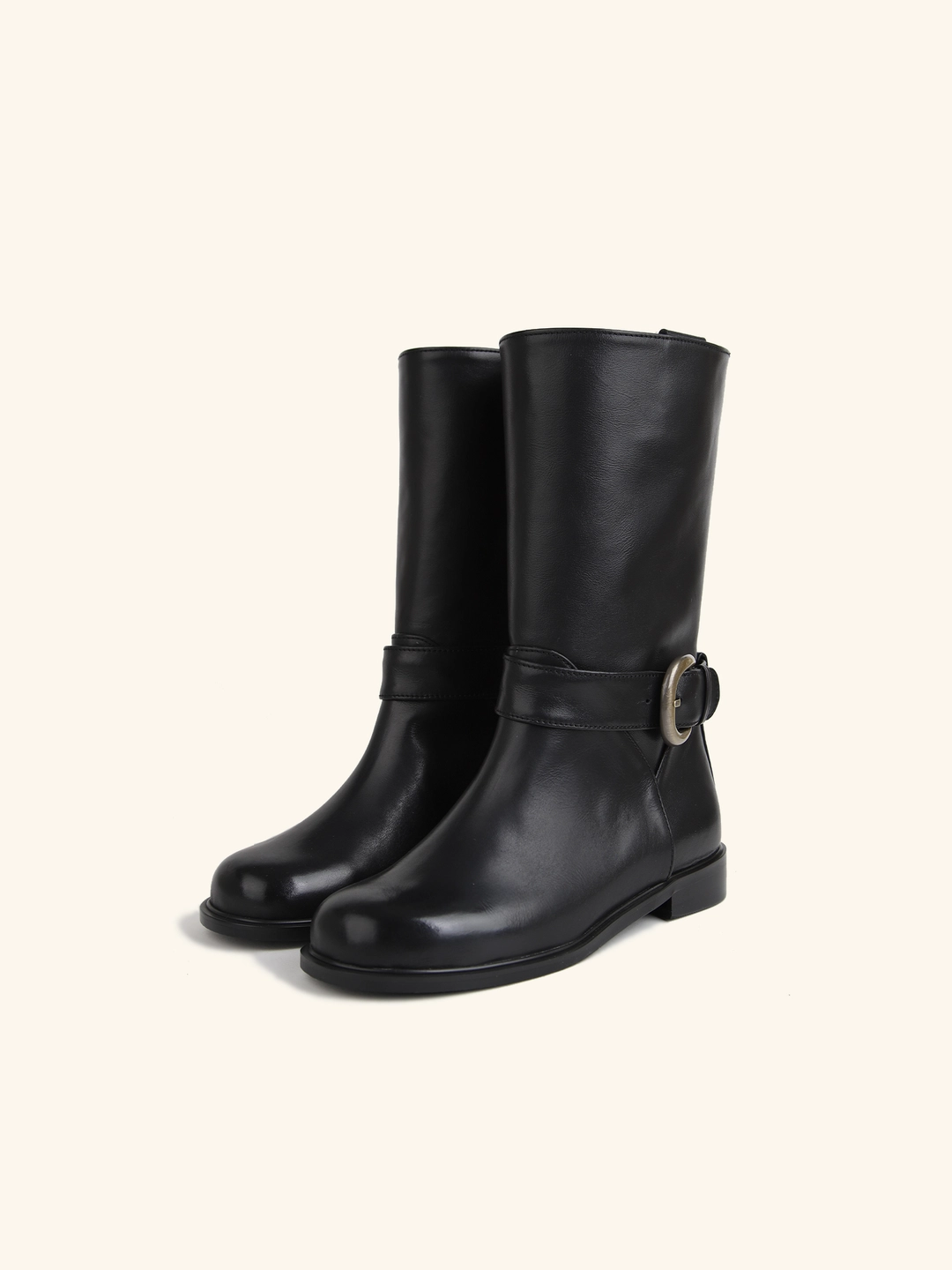 러브듀이 RING midi boots / 블랙 상품 이미지 1