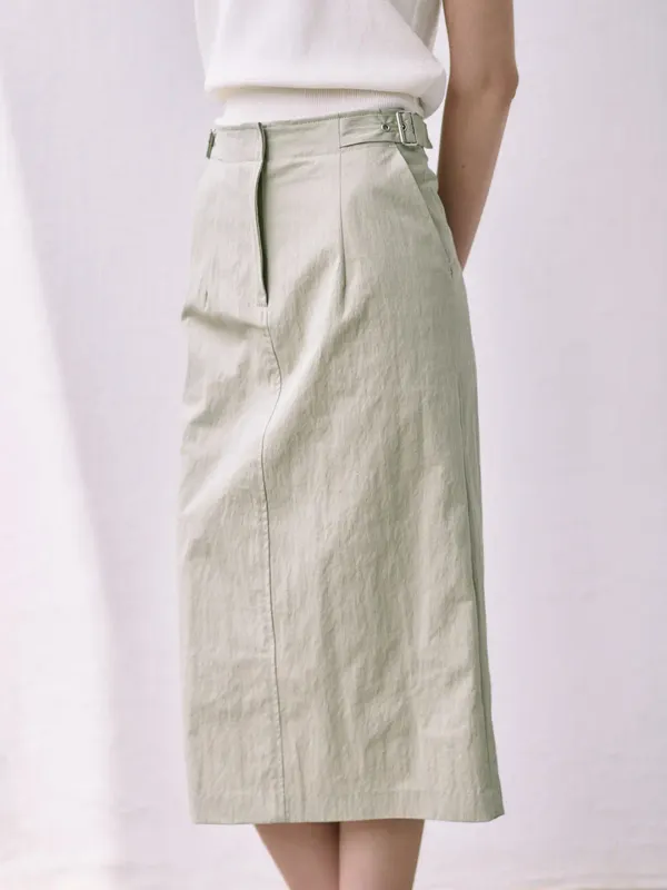 [2차 리오더] Side Adjust Long Skirt_2color