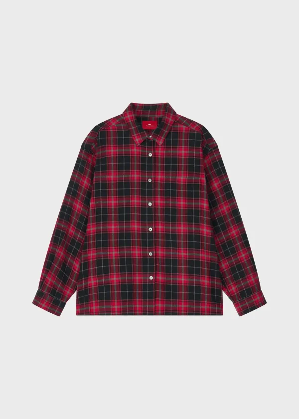 [3rd] Plaid Shirt Jacket Red