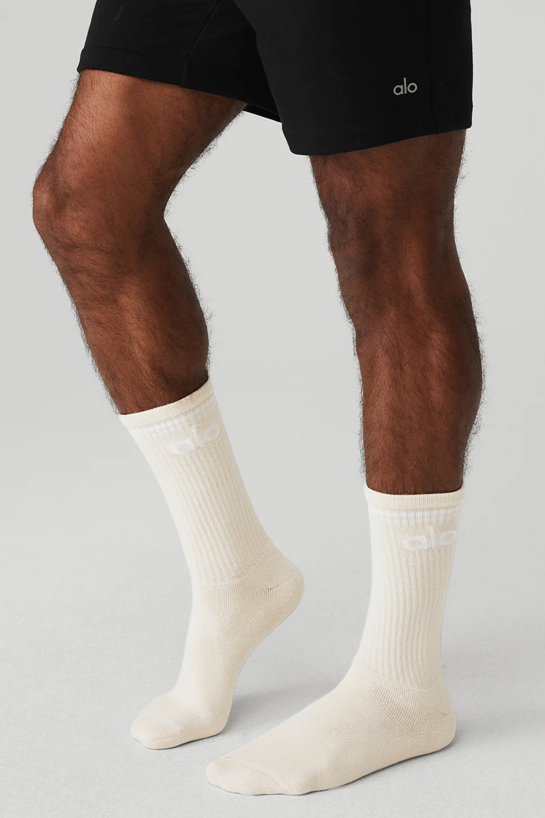 알로요가 Unisex Throwback Sock - Bone/White 상품 이미지 2