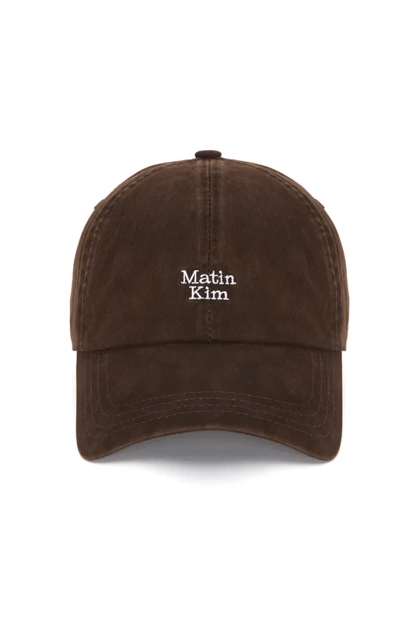 MATIN MINI LOGO BALL CAP IN BROWN