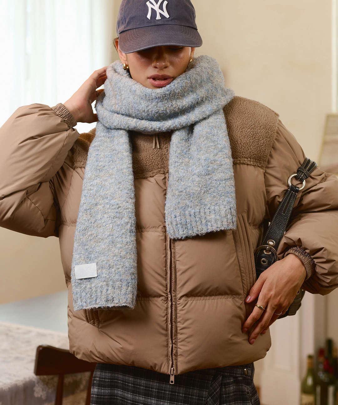 비터셀즈 Sherbet Knit Muffler-Blue 상품 이미지 2
