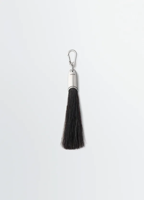 MAXI BRUSH BAG CHARM IN HORSEHAIR