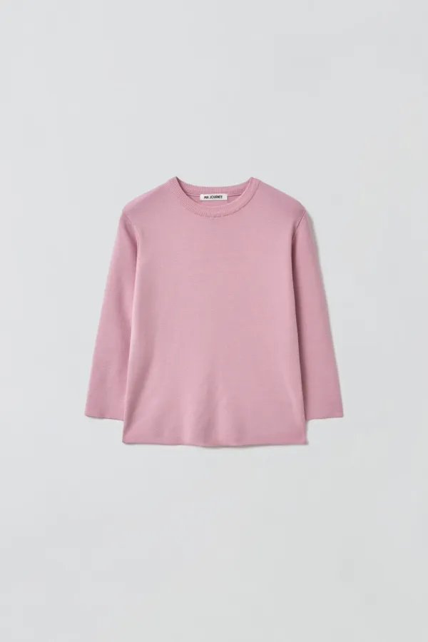 [06.04 순차발송] BASIC 3/4 SLEEVE KNIT_PINK