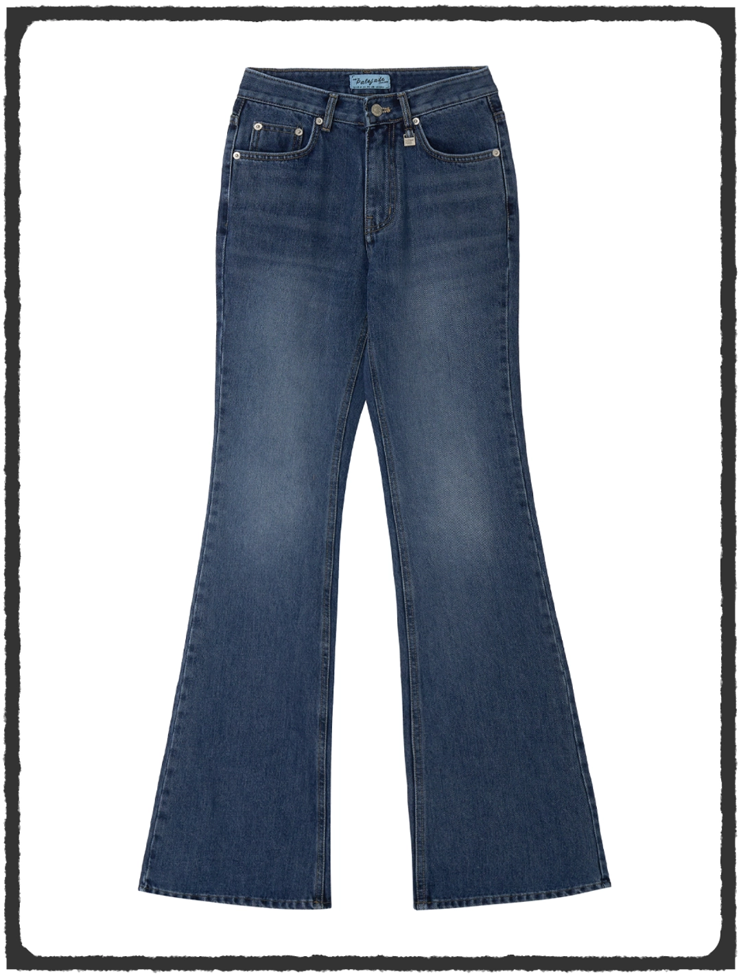 페일제이드 Midrise Bootcut Denim Jean - Basic Blue 상품 이미지 3