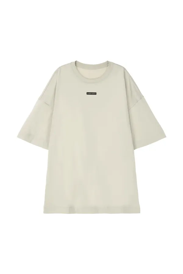 Oversized Half Sleeve T-shirt, Olive