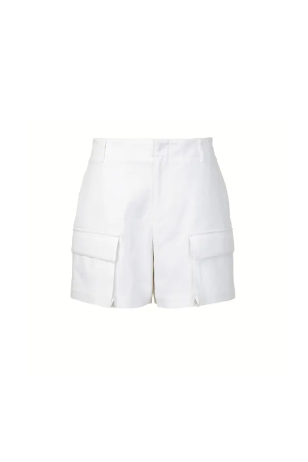 Cargo Shorts, White