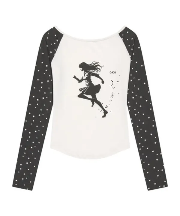 Star Reglan Long Sleeve / Charcoal