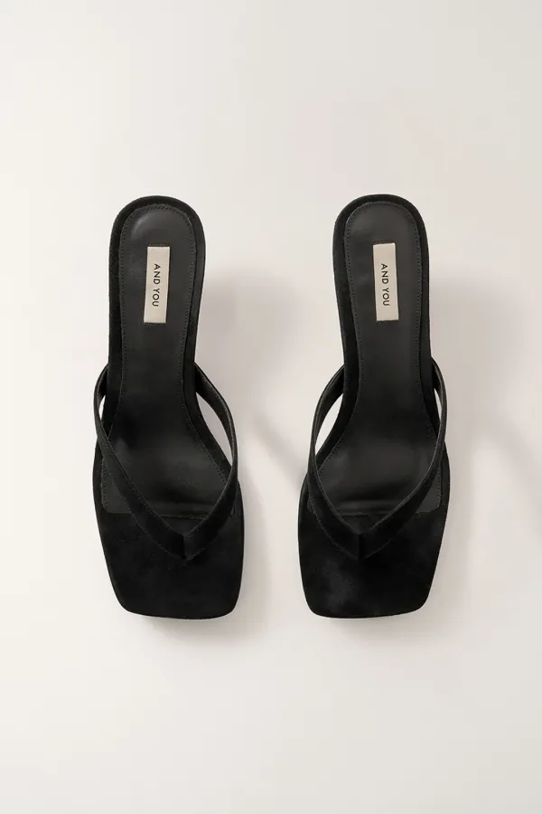 스웨이드 키튼힐 쪼리 (Black)_2GSUAS01