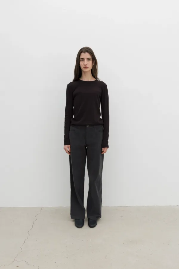 Corduroy Pants (Khaki Beige / Dark Gray)