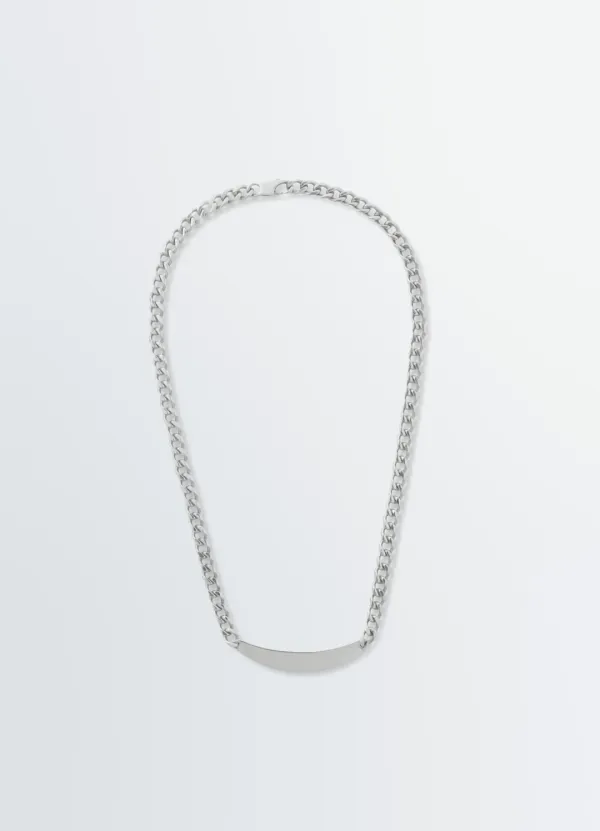 ID NECKLACE IN SILVER