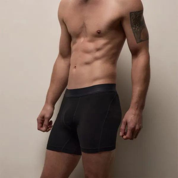 Elevated Lotus Sport Boxer Short - Black