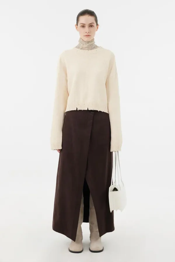 Damaged Cropped Knit
