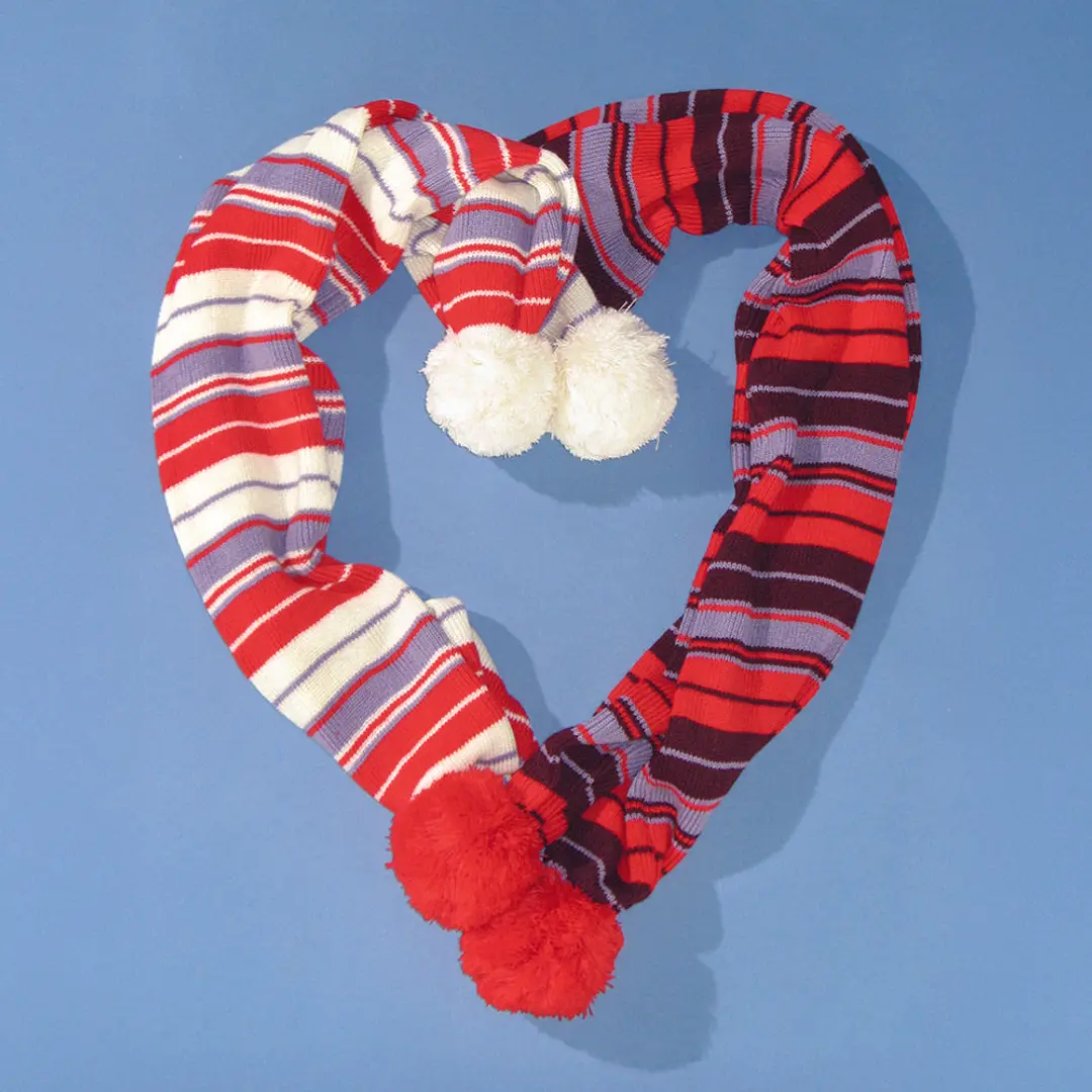 론론 MULTI STRIPE BELL KNIT MUFFLER (3color) 상품 이미지 2