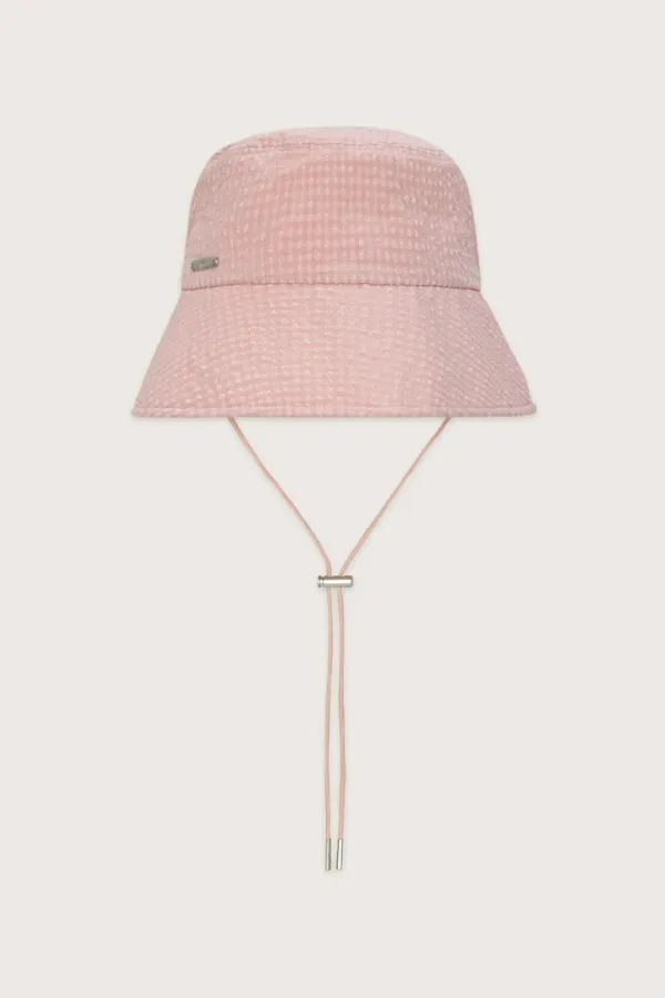 Gingham Check Bucket Hat (Pink)
