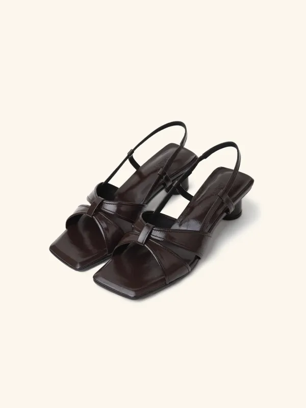 ANTIQUE slingback(solide ver) / 브라운