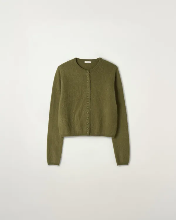[9/17 순차배송] Hairy Wool Cardigan [OLIVE]