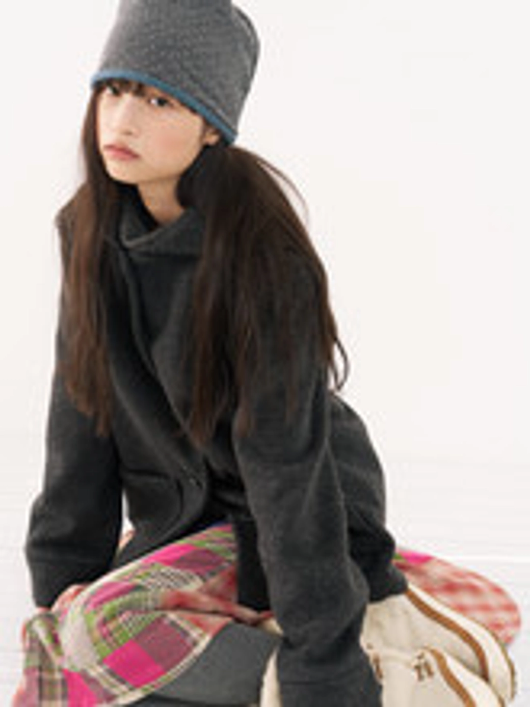 무음 Cape Collar Half Coat (Charcoal) 상품 이미지 3