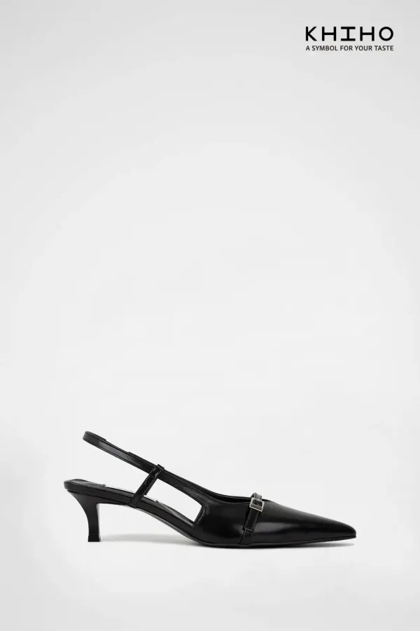 [3CM / 5CM 선택 가능] BELLA SLINGBACKS / BLACK