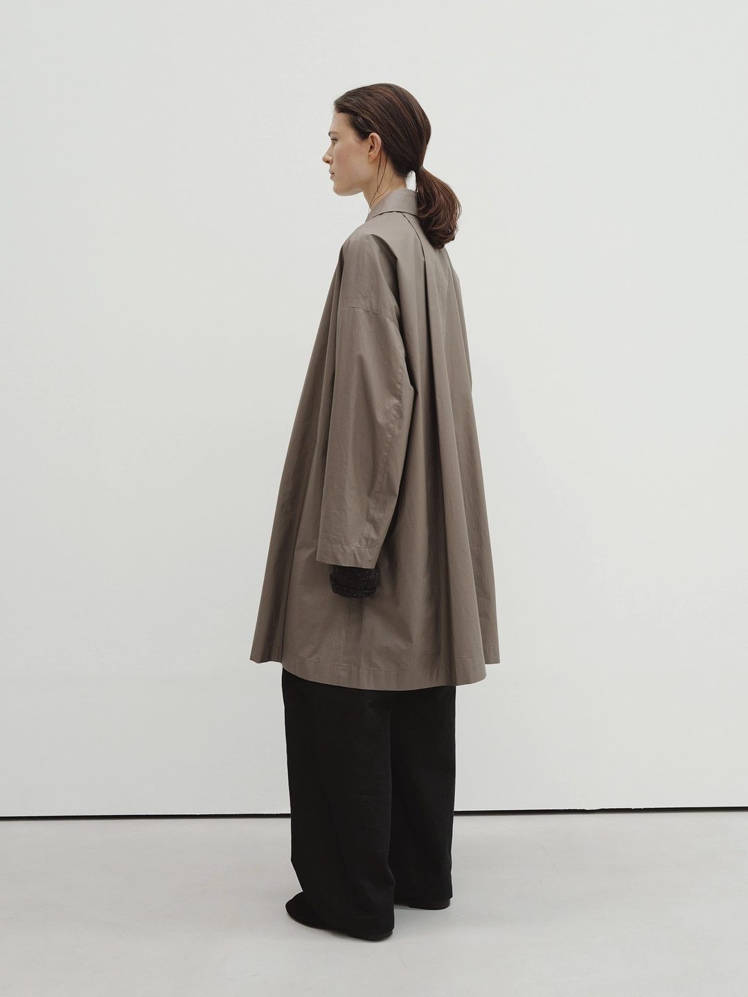 모이아 A-line wind coat (deep taupe) 상품 이미지 2