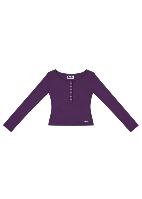 Hailey Long Sleeve / Grape (10/7 예약배송)