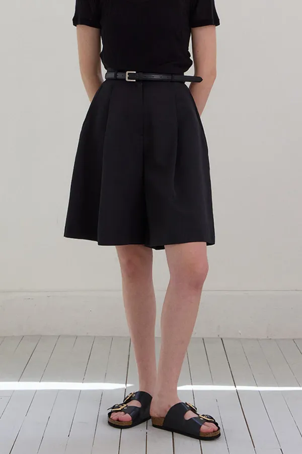 Joelle Bermuda Pants_Black